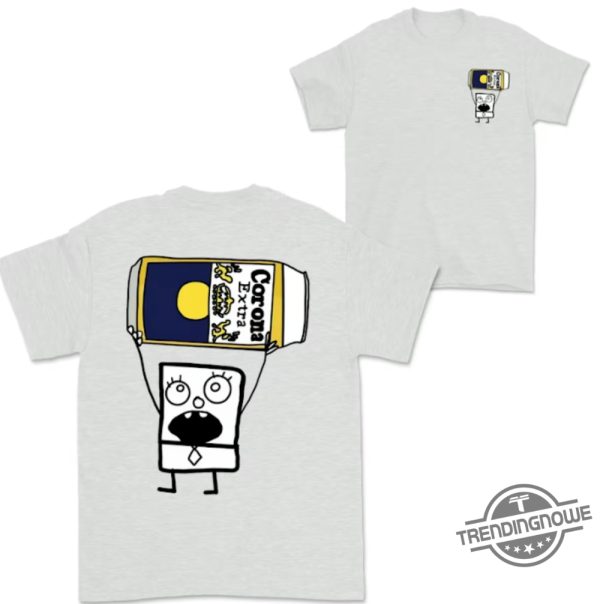 Doodlebob Corona Extra Shirt 2 Sided Funny Drinking Tshirt Summer Tshirt Doodlebob Shirt Unisex Tshirt For Men For Women trendingnowe 5