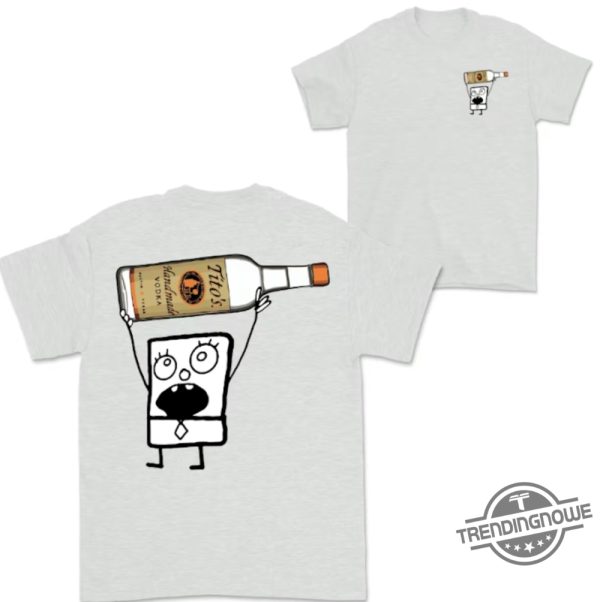 Doodlebob Titos Vodka Shirt 2 Sided Funny Drinking Tshirt Summer Tshirt Doodlebob Shirt Unisex Tshirt For Men For Women trendingnowe 5