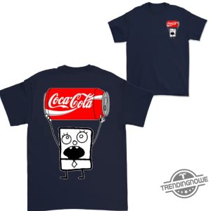 Doodlebob Coca Cola Shirt 2 Sided Funny Drinking Tshirt Summer Tshirt Doodlebob Shirt Unisex Tshirt For Men For Women trendingnowe 2