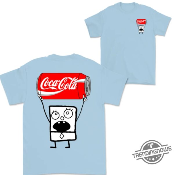 Doodlebob Coca Cola Shirt 2 Sided Funny Drinking Tshirt Summer Tshirt Doodlebob Shirt Unisex Tshirt For Men For Women trendingnowe 4