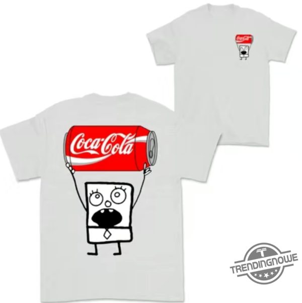 Doodlebob Coca Cola Shirt 2 Sided Funny Drinking Tshirt Summer Tshirt Doodlebob Shirt Unisex Tshirt For Men For Women trendingnowe 5