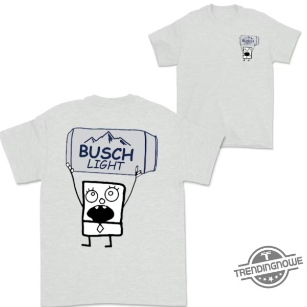 Doodlebob Busch Light Beer Shirt 2 Sided Funny Drinking Tshirt Summer Tshirt Doodlebob Shirt Unisex Tshirt For Men For Women trendingnowe 5