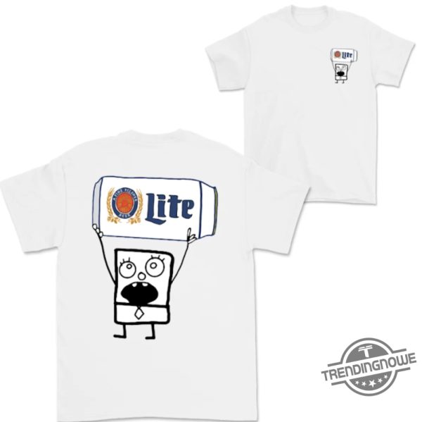 Doodlebob Lite Beer Essential Shirt 2 Sided Funny Drinking Tshirt Summer Tshirt Doodlebob Shirt Unisex Tshirt For Men For Women trendingnowe 2