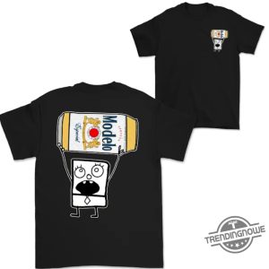 Doodlebob Modelo Beer Essential Shirt 2 Sided Funny Drinking Tshirt Summer Tshirt Doodlebob Shirt Unisex Tshirt For Men For Women trendingnowe 4