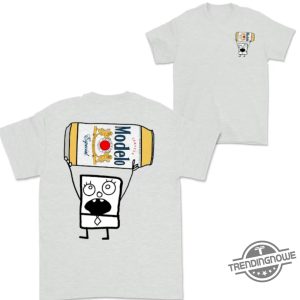 Doodlebob Modelo Beer Essential Shirt 2 Sided Funny Drinking Tshirt Summer Tshirt Doodlebob Shirt Unisex Tshirt For Men For Women trendingnowe 5