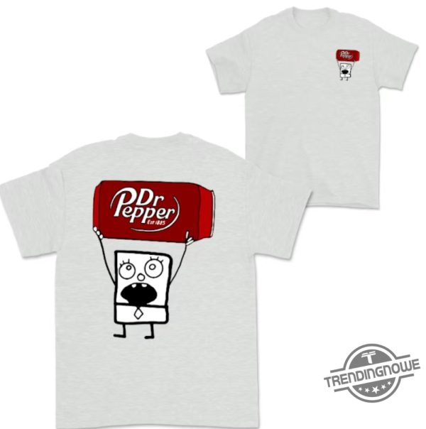 Doodlebob Dr Pepper Shirt 2 Sided Funny Drinking Tshirt Summer Tshirt Doodlebob Shirt Unisex Tshirt For Men For Women trendingnowe 5