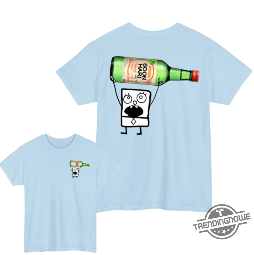 Doodlebob Soju Shirt 2 Sided Funny Drinking Tshirt Summer Tshirt Doodlebob Shirt Unisex Tshirt For Men For Women