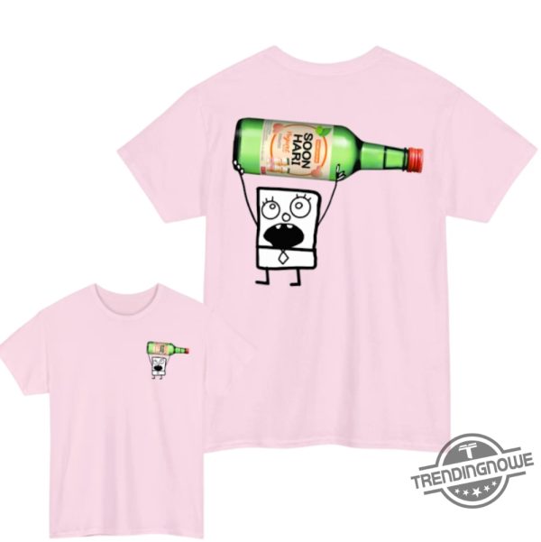 Doodlebob Soju Shirt 2 Sided Funny Drinking Tshirt Summer Tshirt Doodlebob Shirt Unisex Tshirt For Men For Women trendingnowe 2