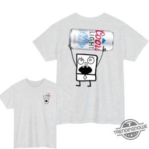 Doodlebob Coors Light Shirt 2 Sided Funny Drinking Tshirt Summer Tshirt Doodlebob Shirt Unisex Tshirt For Men For Women trendingnowe 2