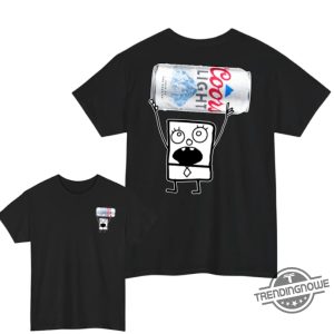 Doodlebob Coors Light Shirt 2 Sided Funny Drinking Tshirt Summer Tshirt Doodlebob Shirt Unisex Tshirt For Men For Women trendingnowe 3