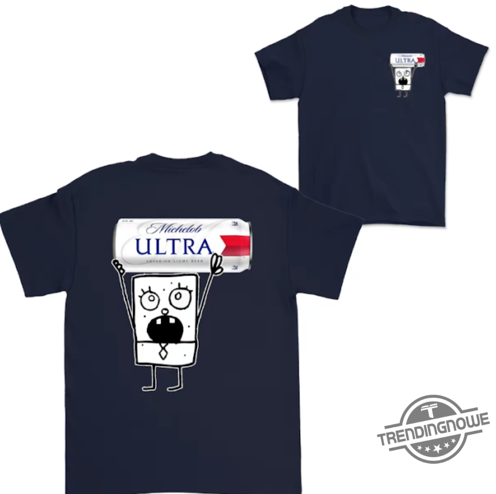 Doodlebob Michelob Ultra Essential Shirt 2 Sided Funny Drinking Tshirt Summer Tshirt Doodlebob Shirt Unisex Tshirt For Men For Women