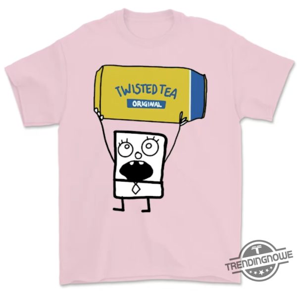 Doodlebob Twisted Tea Essential Shirt 2 Sided Funny Drinking Tshirt Summer Tshirt Doodlebob Shirt Unisex Tshirt For Men For Women trendingnowe 2