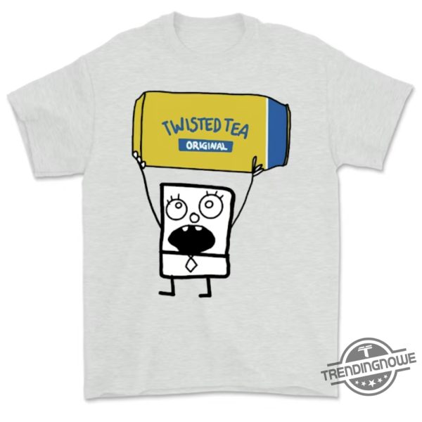 Doodlebob Twisted Tea Essential Shirt 2 Sided Funny Drinking Tshirt Summer Tshirt Doodlebob Shirt Unisex Tshirt For Men For Women trendingnowe 3