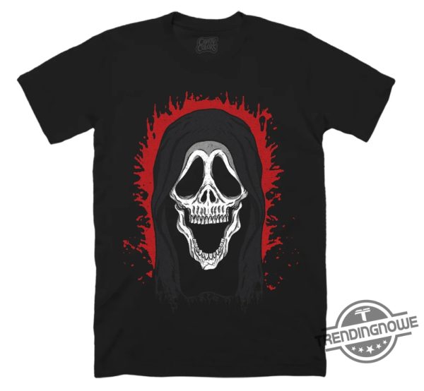 Ghost Face Skele Face Shirt Glow In The Dark Vintage Ghostface T Shirt Halloween Gift Shirt For Men Women trendingnowe 1