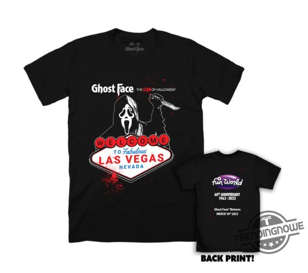 Ghost Face In Vegas Anniversary Event Shirt Vintage Ghostface T Shirt Halloween Gift Shirt For Men Women trendingnowe 1