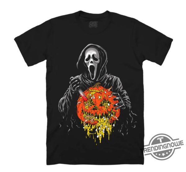 Ghost Face Creepy Carver Shirt Vintage Ghostface T Shirt Halloween Gift Shirt For Men Women trendingnowe 1 1