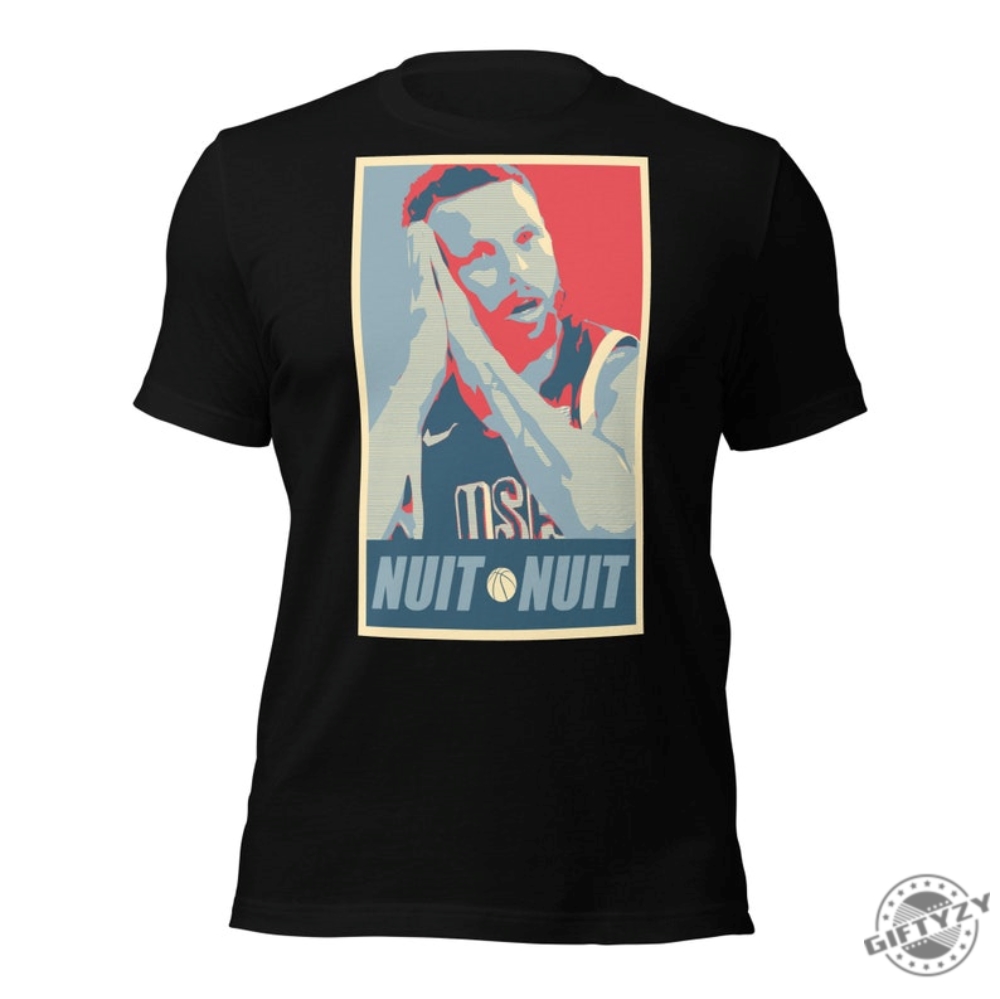 2024 Paris Olympics Stephen Curry Nuit Nuit Team Usa Basketball Shirt