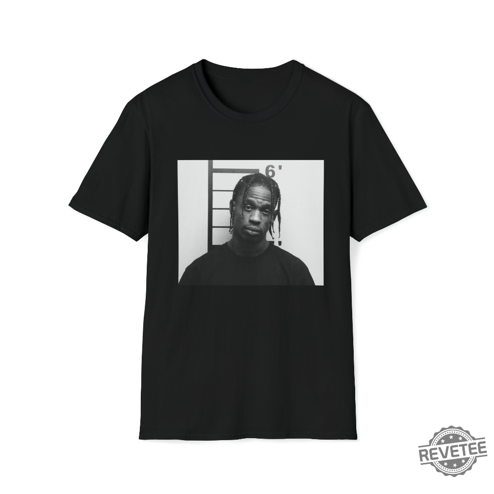 Travis Scott Mugshot Tee Graphic Tee For Men Travis Scott Mugshot Shirt Travis Scott Mugshot T Shirt