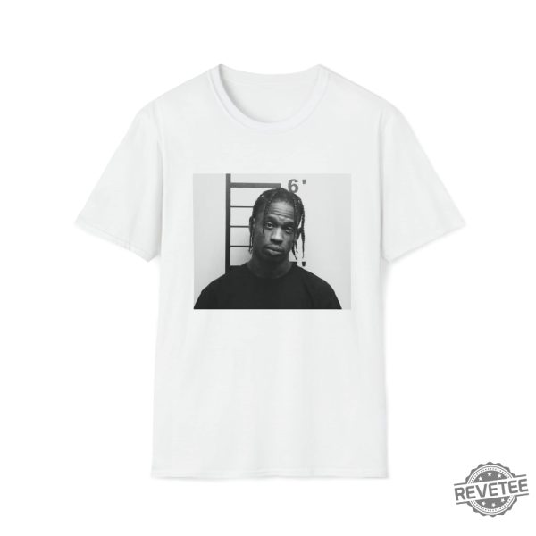 Travis Scott Mugshot Tee Graphic Tee For Men Travis Scott Mugshot Shirt Travis Scott Mugshot T Shirt revetee 2