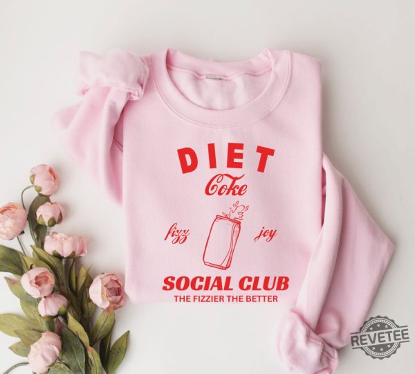 Diet Coke Shirt Diet Coke Lover Sweatshirt Funny Coke Shirt Coke Lover Sweater Viral Pink Diet Coke Shirt revetee 2