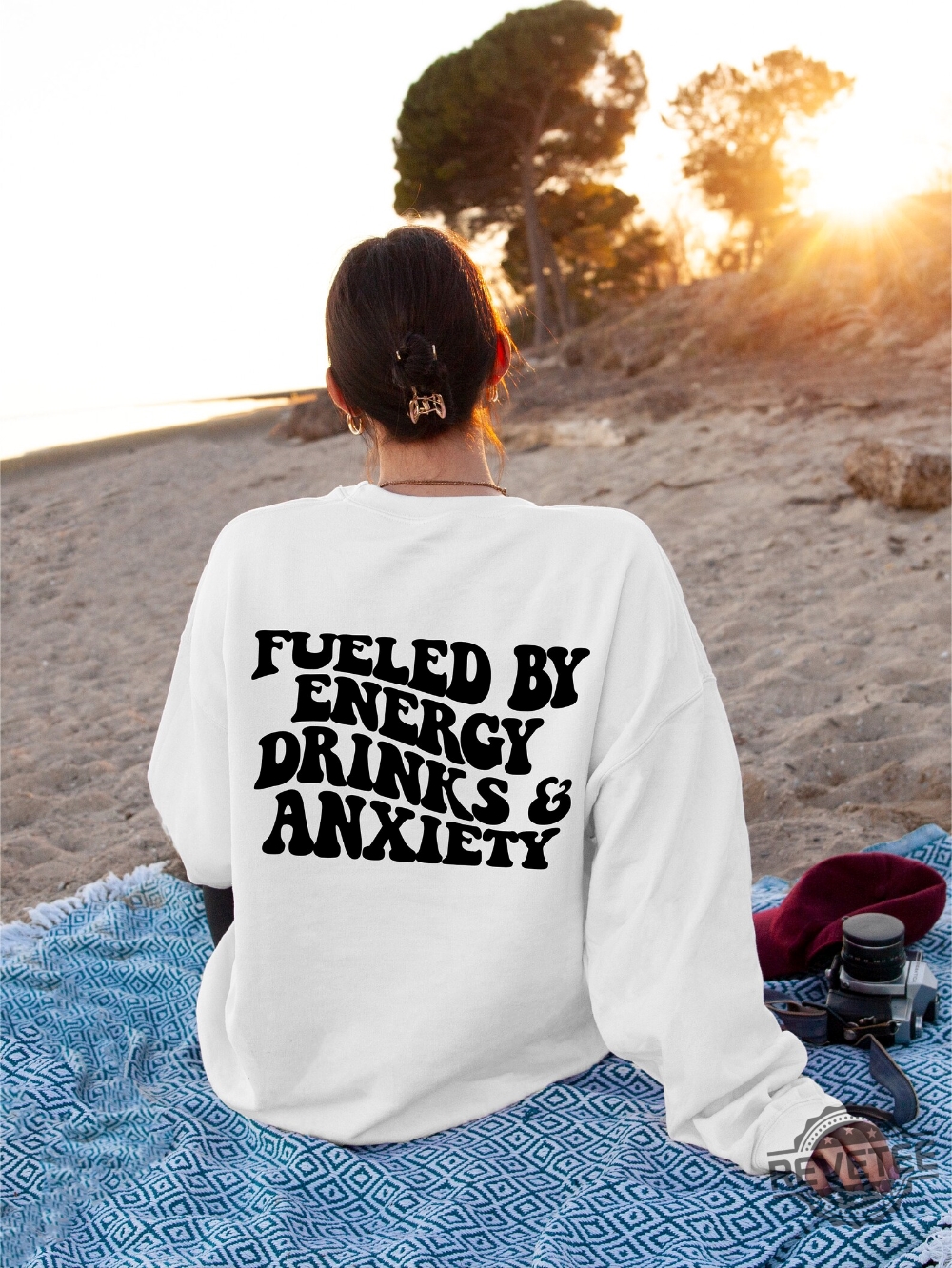 Fueled By Energy Drinks And Anxiety Sweatshirt Energy Drink Sweatshirt