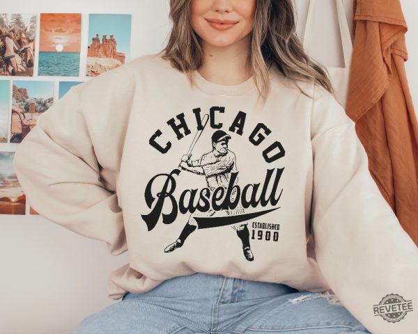 Vintage Chicago White Sox Sweatshirt White Sox Est 1900 Shirt revetee 3