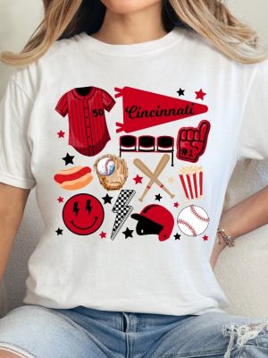 Cincinnati Reds T Shirt Cincinnati Reds Shirt Gift For Cincinnati Fan Baseball Tshirt revetee 2