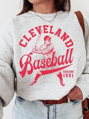 Vintage Cleveland Guardian Crewneck Sweatshirt Guardian Est 1901 Shirt revetee 2