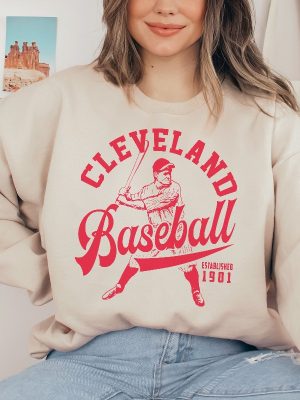 Vintage Cleveland Guardian Crewneck Sweatshirt Guardian Est 1901 Shirt revetee 3