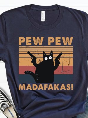 Pew Pew Madafakas Shirt Cat Lover T Shirt Funny Cat Shirt Pew Pew Madafakas Shirt revetee 3