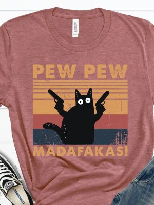 Pew Pew Madafakas Shirt Cat Lover T Shirt Funny Cat Shirt Pew Pew Madafakas Shirt revetee 4