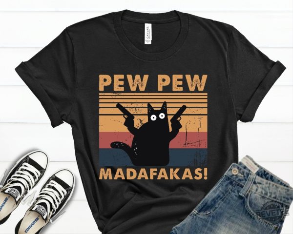 Pew Pew Madafakas Shirt Cat Lover T Shirt Funny Cat Shirt Pew Pew Madafakas Shirt revetee 5