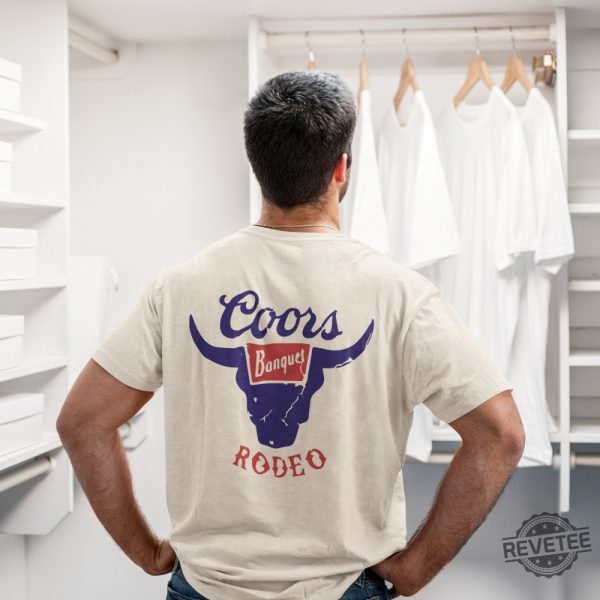 Coors Rodeo Retro Inspired Tee Coors Banquet T Shirt Coors Banquet Rodeo Shirt revetee 5