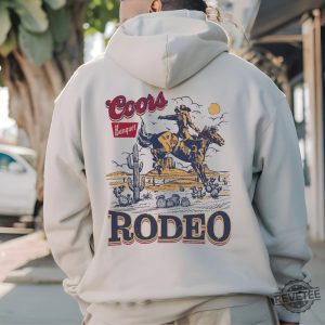 Coors Rodeo Hoodie Trendy Western Sweatshirt Vintage Coors Rodeo Shirt Coors Banquet Rodeo Shirt revetee 4