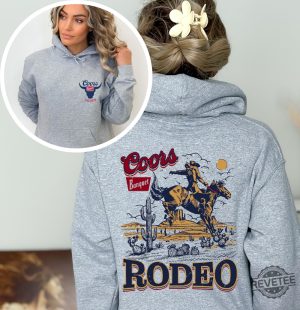 Coors Rodeo Hoodie Trendy Western Sweatshirt Vintage Coors Rodeo Shirt Coors Banquet Rodeo Shirt revetee 6