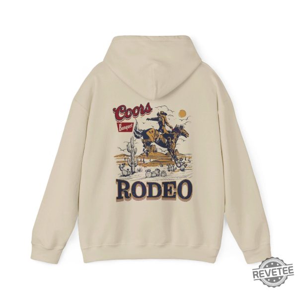 Coors Rodeo Hoodie Trendy Western Sweatshirt Vintage Coors Rodeo Shirt Coors Banquet Rodeo Shirt revetee 7