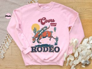 Coors Rodeo Sweatshirt Western 90S Cowboy Hoodie Retro Rodeo Outfit Coors Banquet Rodeo Shirt revetee 3