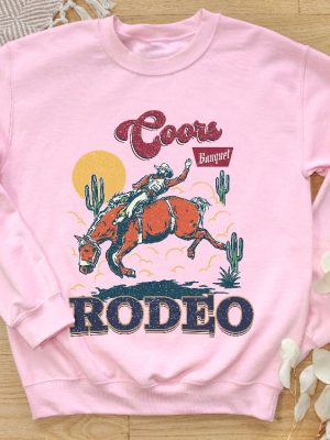 Coors Rodeo Sweatshirt Western 90S Cowboy Hoodie Retro Rodeo Outfit Coors Banquet Rodeo Shirt revetee 3