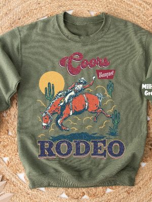 Coors Rodeo Sweatshirt Western 90S Cowboy Hoodie Retro Rodeo Outfit Coors Banquet Rodeo Shirt revetee 4