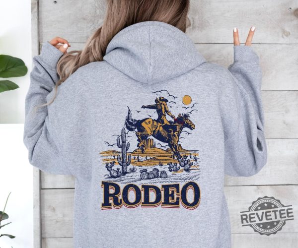 Rodeo Hoodie Country Western Hoodie Gift For Mom Gift For Dad Rodeo Hood Coors Banquet Rodeo Shirt revetee 2