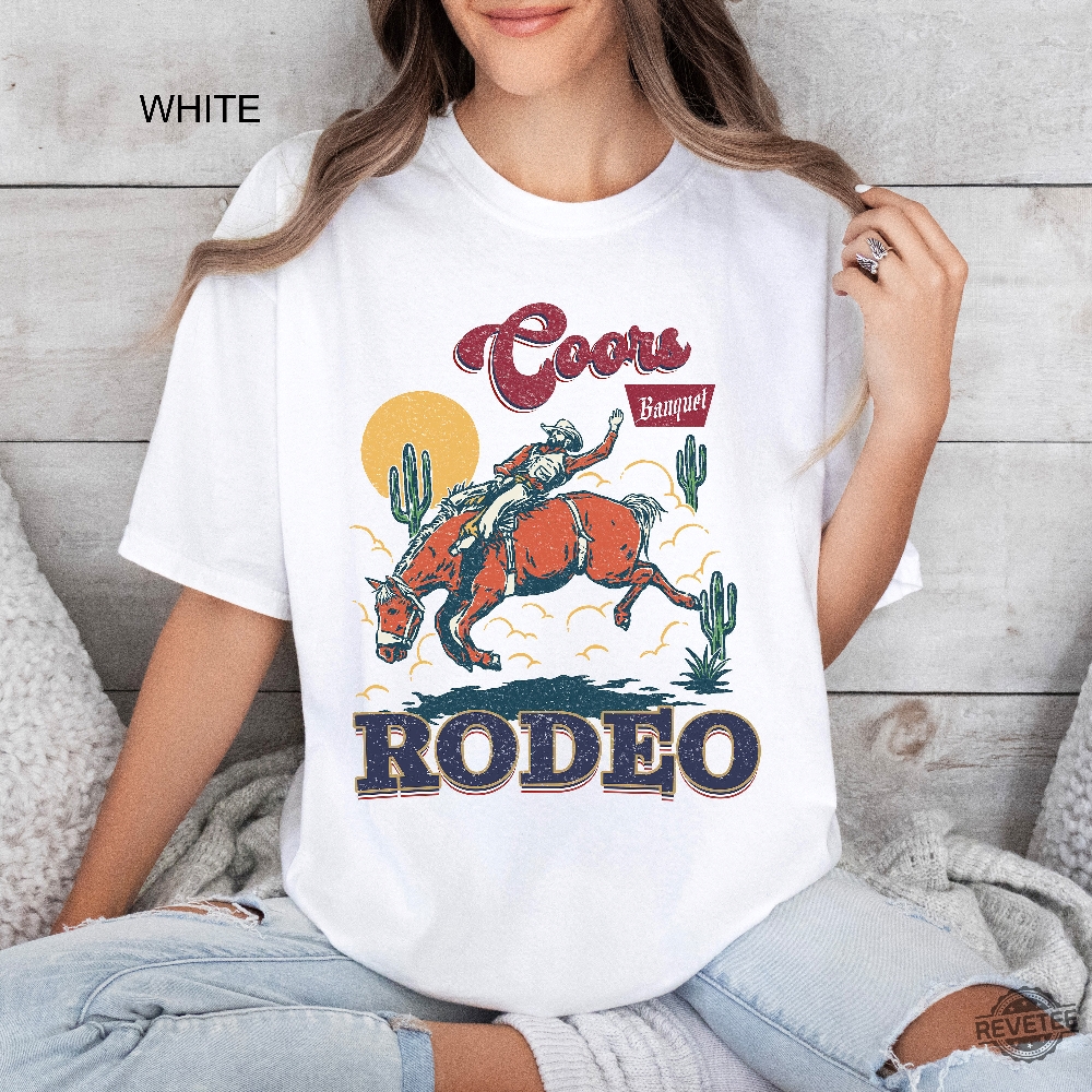 Coors Rodeo Shirt Western 90S Cowboy T Shirt Retro Rodeo Outfit Coors Banquet Rodeo Shirt