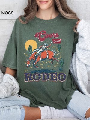 Coors Rodeo Shirt Western 90S Cowboy T Shirt Retro Rodeo Outfit Coors Banquet Rodeo Shirt revetee 3