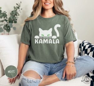 Cat Ladies For Kamala Shirt Childless Cat Lady Tshirt Elect Kamala Harris Hoodie Jd Vance Hates Cats Sweatshirt Funny Feminist Gift giftyzy 5