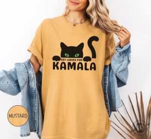 Cat Ladies For Kamala Shirt Childless Cat Lady Tshirt Elect Kamala Harris Hoodie Jd Vance Hates Cats Sweatshirt Funny Feminist Gift giftyzy 7