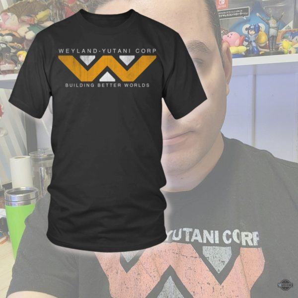 vintage weyland yutani corp shirt building better worlds alien romulus premiering tee laughinks 1