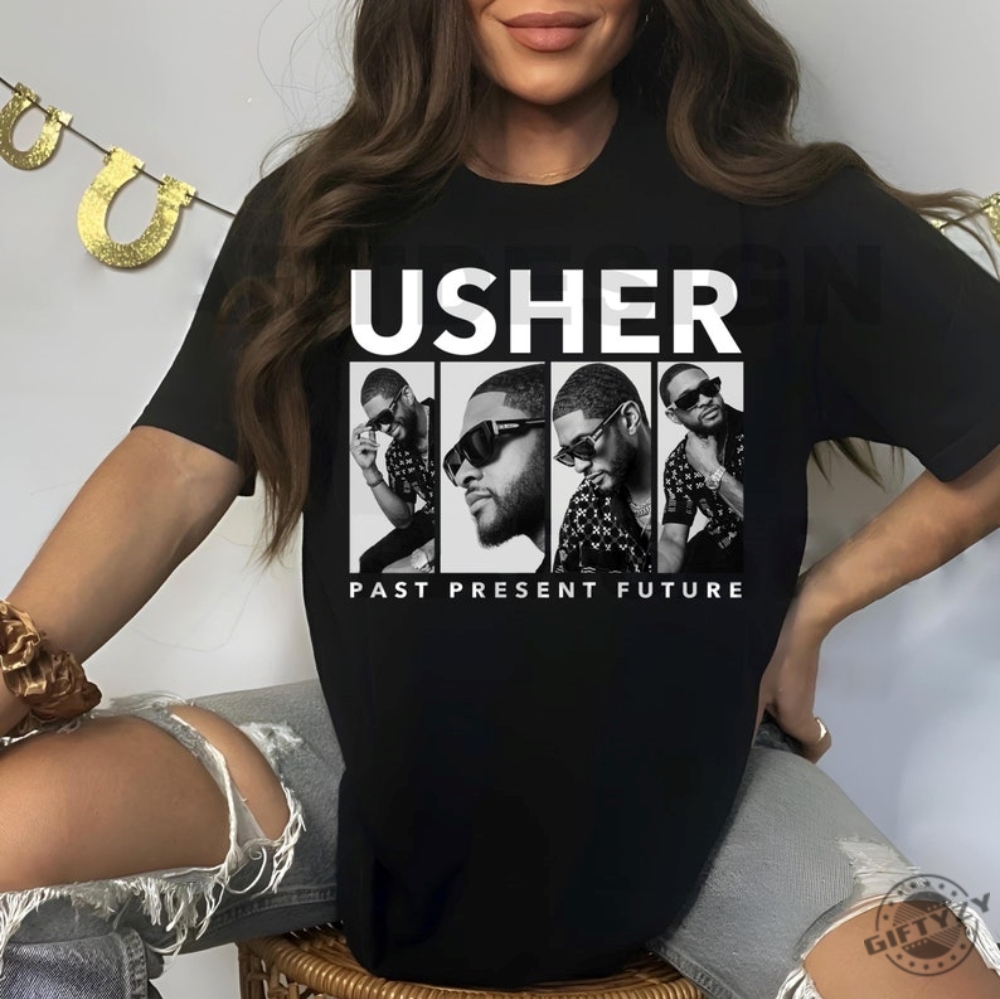 New Usher Concert Tshirt Retro Graphic Rb Concert Sweatshirt Usher Coming Home Tour Hoodie Usher Concert Group Shirt