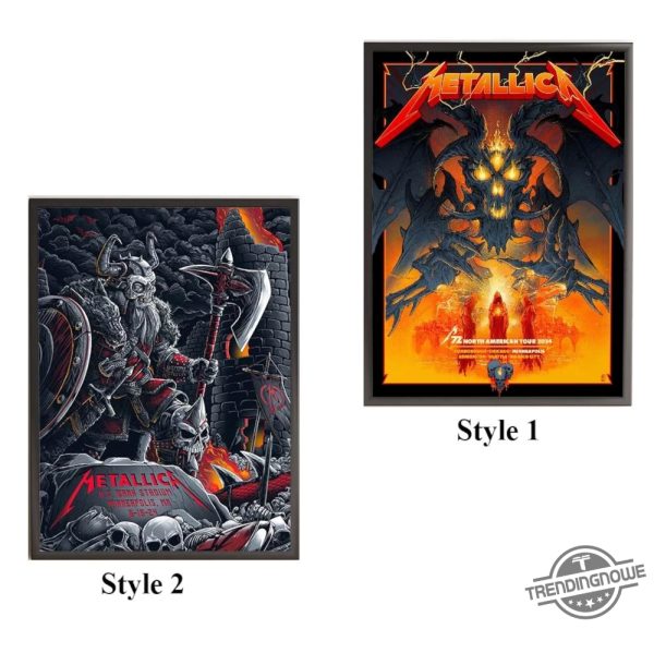 Metallica Minneapolis Postermetallica M72 Minneapolis Poster The Death Viking Versus The Serpent Poster trendingnowe 1