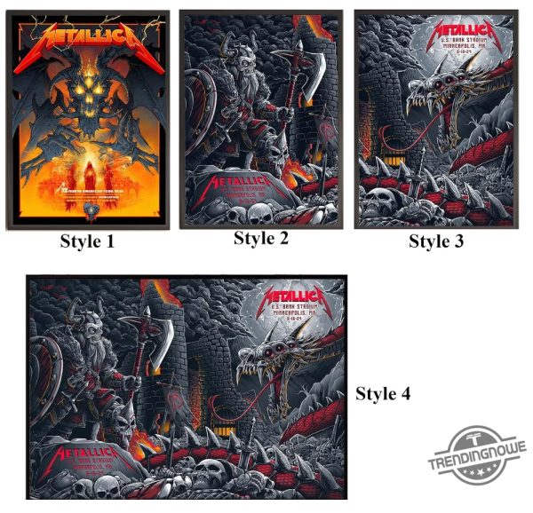 Metallica Minneapolis Postermetallica M72 Minneapolis Poster The Death Viking Versus The Serpent Poster trendingnowe 2