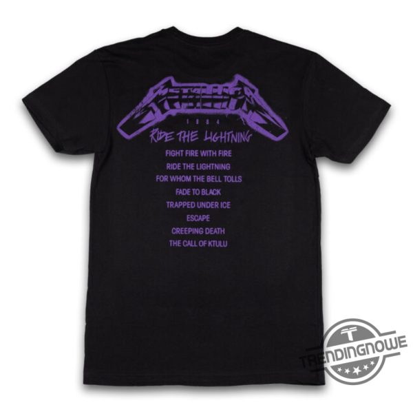 Ride The Lightning Anniversary Tracklist Shirt Metallica Minneapolis Unisex Shirt For Men Shirt For Women Shirt trendingnowe 1