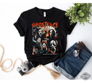 Ghost Face Halloween Shirt Halloween Ghostface Shirt Ghost Face Lover Spooky Season Tee Ghost Face Knife revetee 2